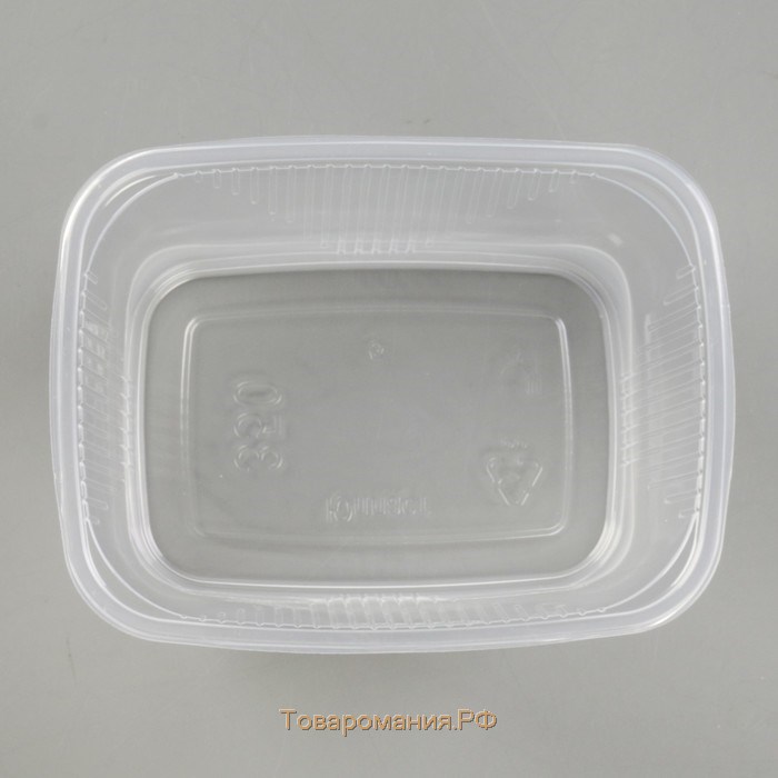 Контейнер одноразовый «Юпласт», 350 гр, 10,8×8,2×7 см, прямоугольный, цвет прозрачный