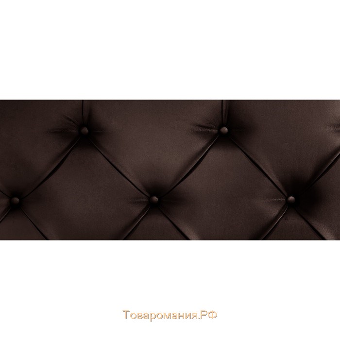 Кровать «Монблан» без ПМ, 160×200 см, экокожа, цвет горький шоколад