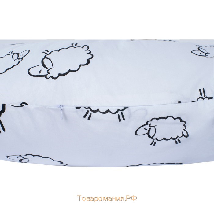 Подушка для беременных, размер 34 × 170 см, овечки