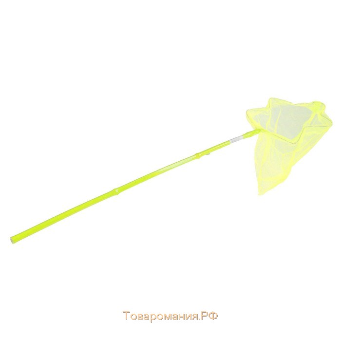 Сачок детский "Звёздочка" бамбуковая ручка: 80 см, d=20 см, цвет МИКС