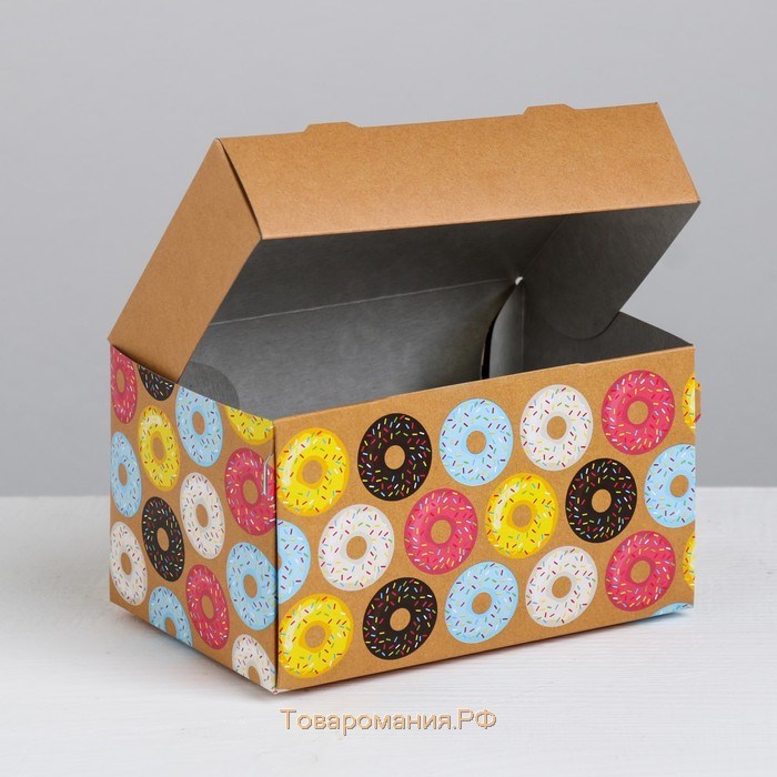 Упаковка для тортов «Счастье есть», 15 × 10 × 8.5 см 1.2 л