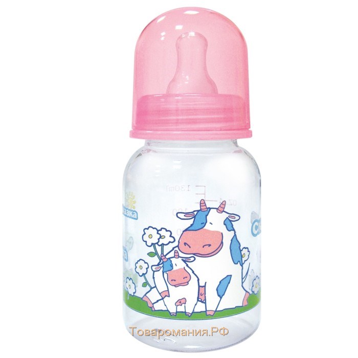 Бутылочка для кормления «Мама и малыш», 125 мл, цвета МИКС
