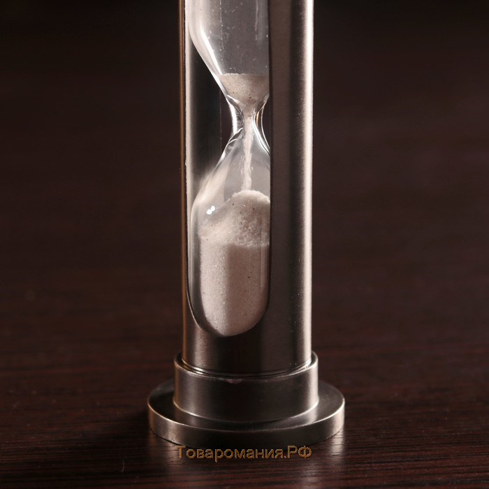 Песочные часы "Время" (1 мин) латунь 4х4х11,5 см