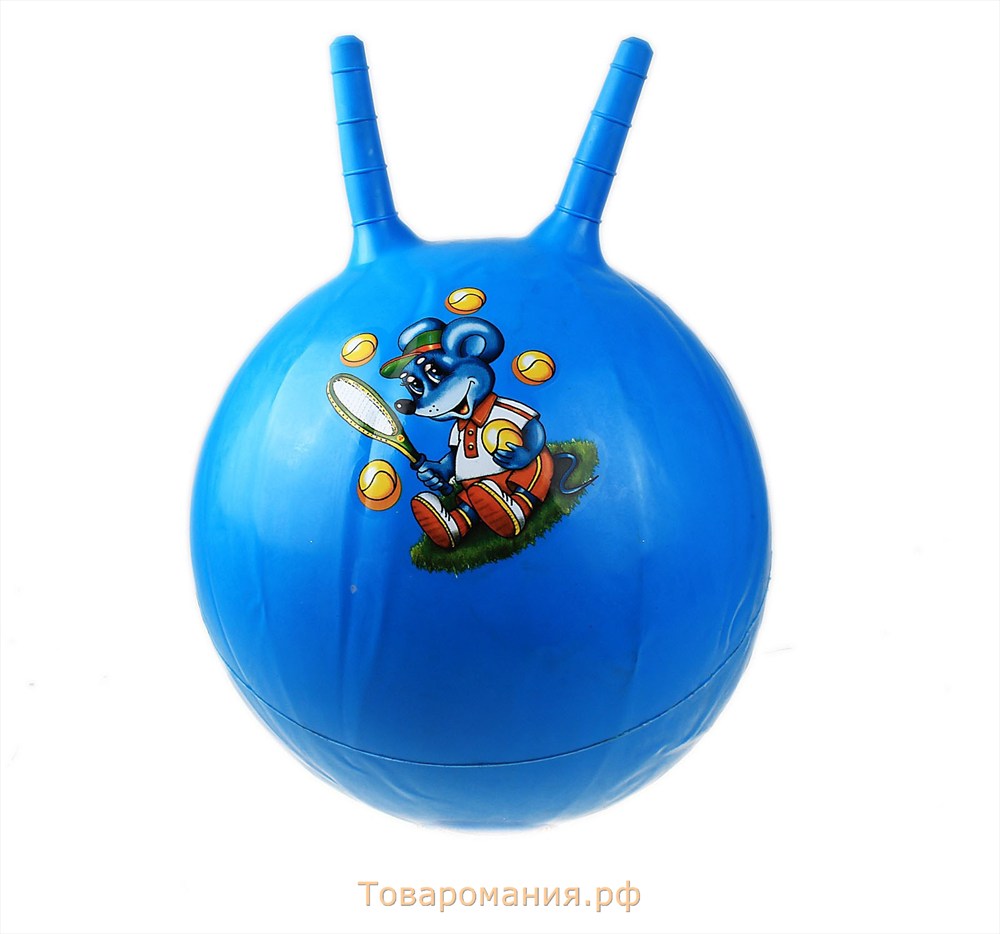 Мяч-попрыгун с ручкой "Сказочные истории", d=55 см, 420 гр, МИКС
