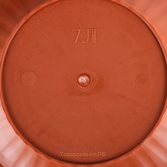 Горшок с поддоном «Ангара», 7 л, цвет терракотовый