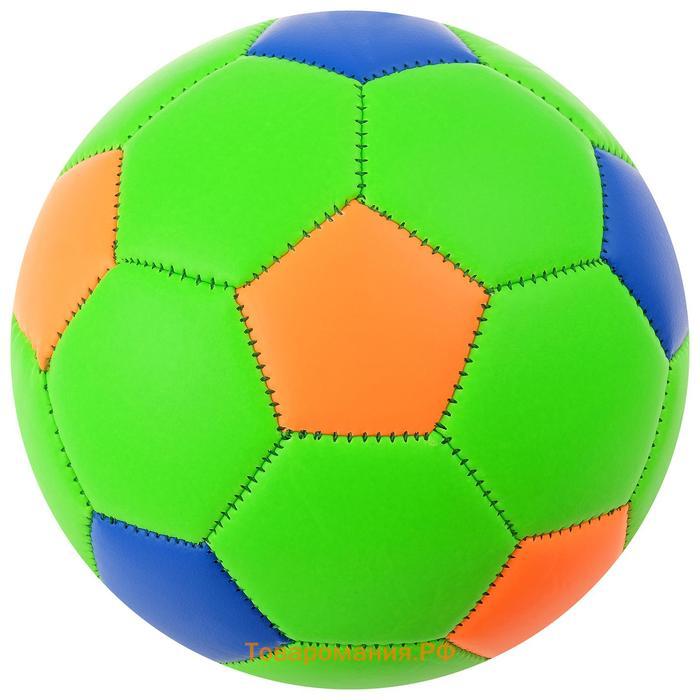Мяч футбольный ONLYTOP, ПВХ, машинная сшивка, 32 панели, р. 2, цвета МИКС