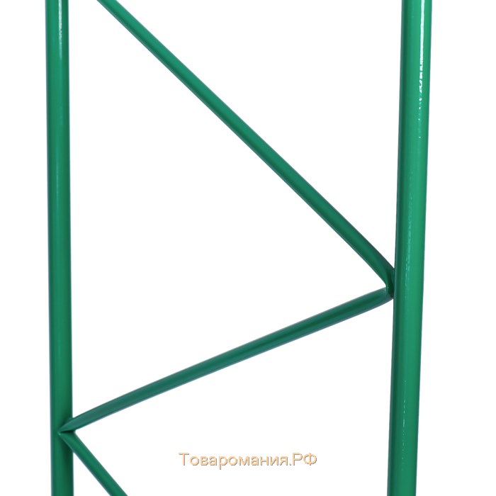 Арка садовая, разборная, 240 × 125 × 36.5 см, металл, зелёная, «Ёлочка», Greengo