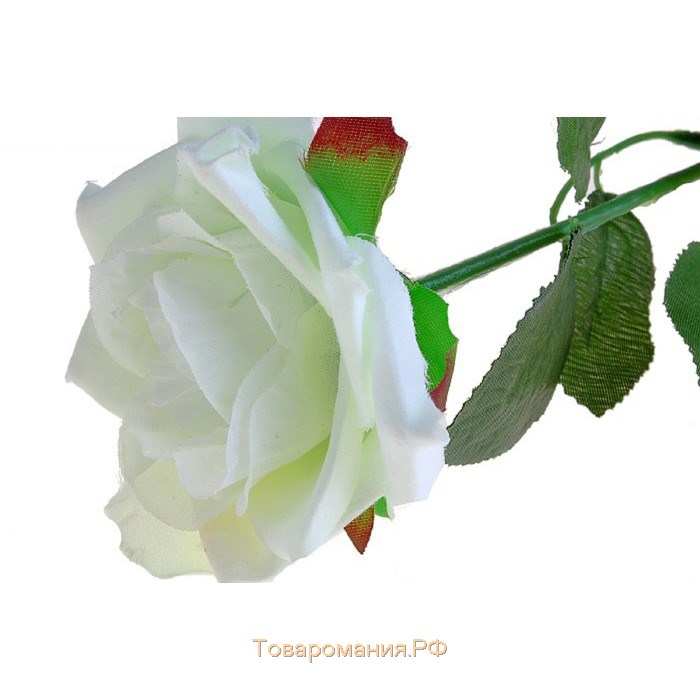 Цветы искусственные "Роза" 56 см d-8,5 см, белый