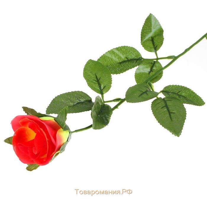Цветы искусственные "Роза жёлто-красная" 53 см d-5 см, микс