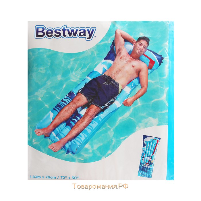 Матрас для плавания, 183 х 76 см, цвет МИКС, 44021 Bestway