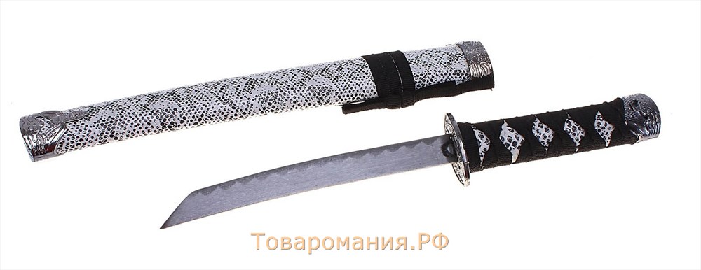 Сувенирное оружие «Катана», бежевые ножны под змеиную кожу, 47см