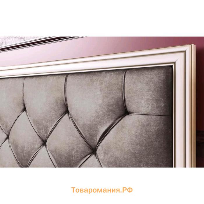 Кровать с ПМ «Габриэлла», 160×200 см, цвет вудлайн кремовый / сандал белый