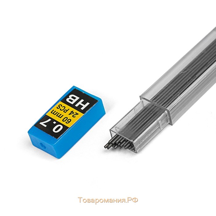Грифели для механических карандашей НВ, 0.7 мм, 12 штук