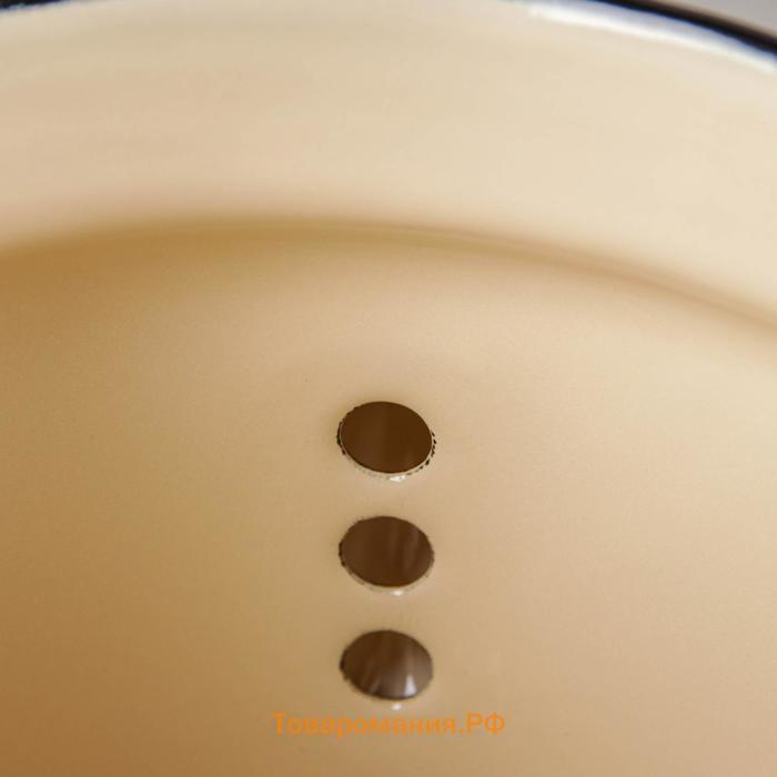 Чайник цилиндрический, 2 л, индукция, деколь МИКС, цвет коричневый