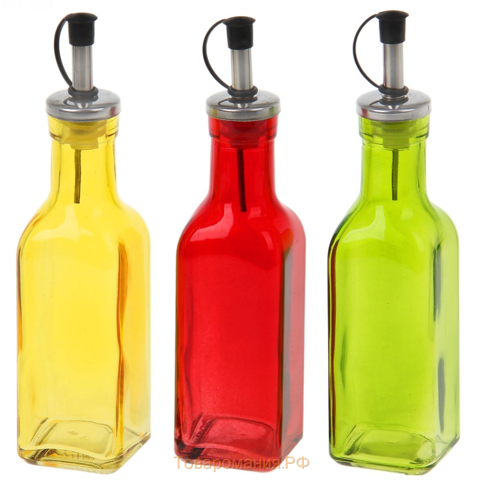 Бутыль стеклянная для соусов и масла «Галерея», 200 мл, h=19 см, цвет МИКС