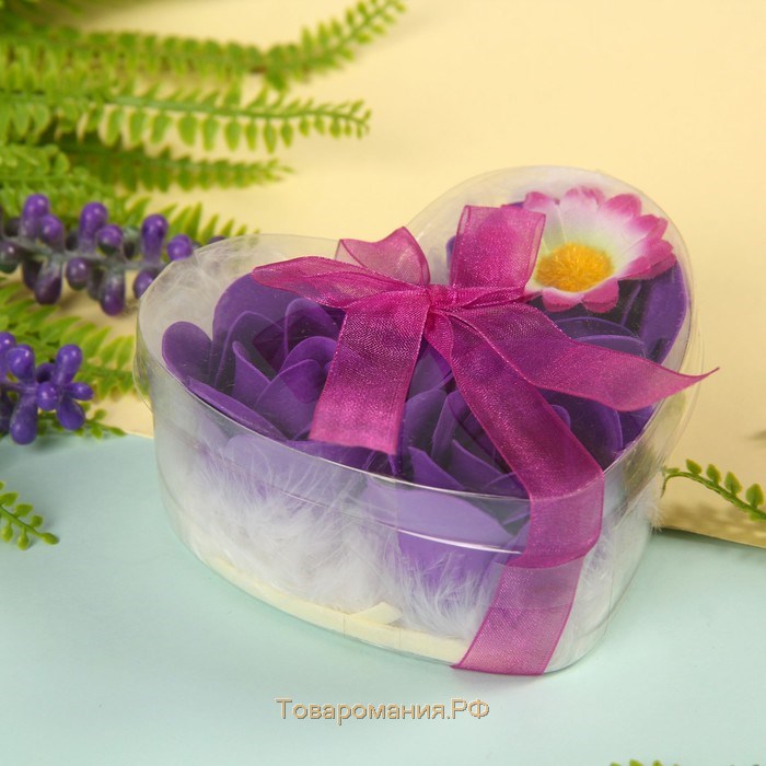 Мыльные лепестки (набор 3 шт) "Утренний цветок", цвета МИКС