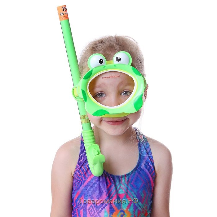 Набор для подводного плавания "Лягушонок", 2 предмета: маска, трубка, от 3 до 8 лет INTEX