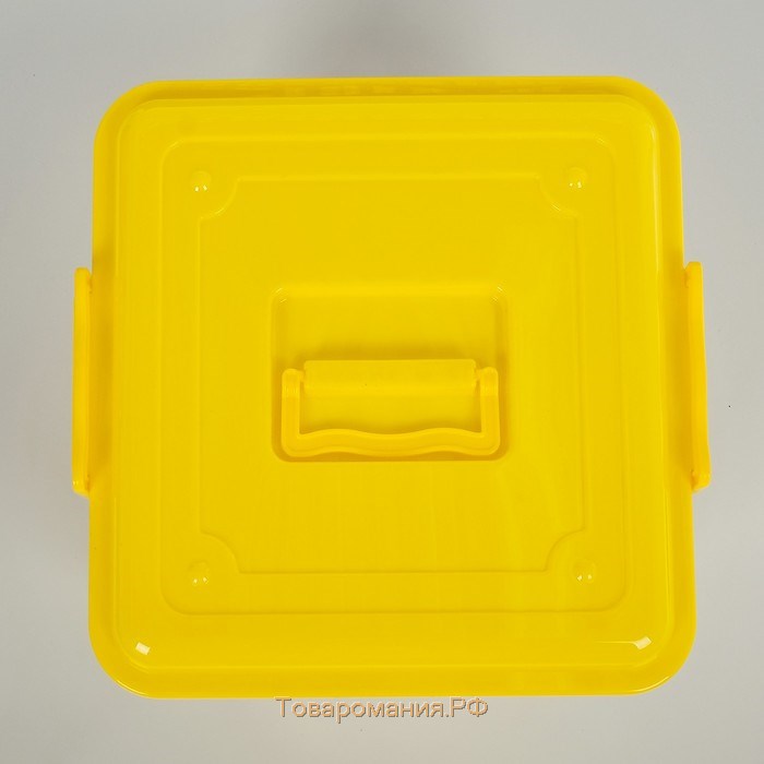 Контейнер для хранения с крышкой «Комфорт», 15 л, 32×34×22,5 см, цвет МИКС