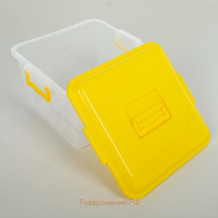 Контейнер для хранения с крышкой «Комфорт», 15 л, 32×34×22,5 см, цвет МИКС