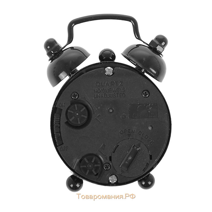 Часы - будильник настольные "Классика", дискретный ход, циферблат d-4 см, 6.5 х 4.5 см, LR44