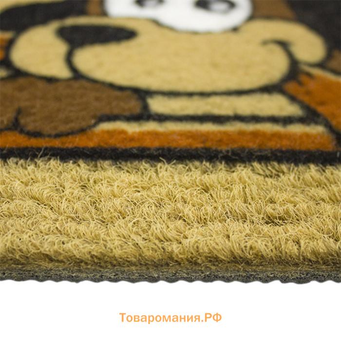 Коврик придверный Kokarda «Пёс-шалун», 40х70 см