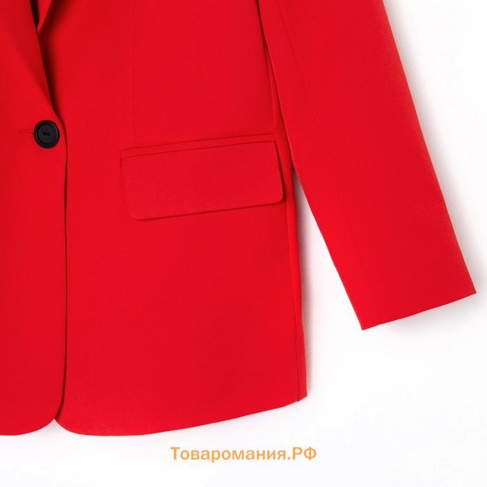 Пиджак женский однобортный MIST р. 44, красный