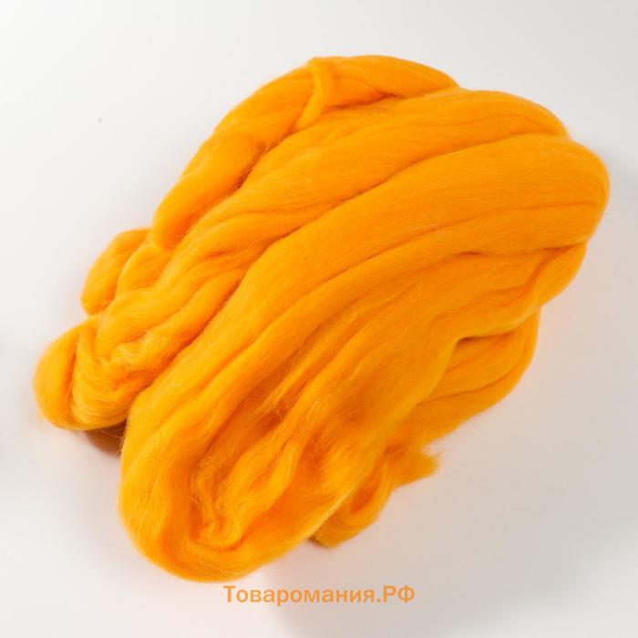 Гребенная лента 100% тонкая мериносовая шерсть 100гр (12 желток)