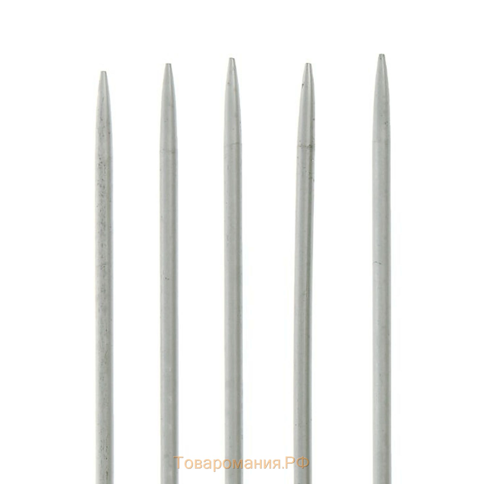 Спицы для вязания, чулочные, с тефлоновым покрытием, d = 4 мм, 20 см, 5 шт