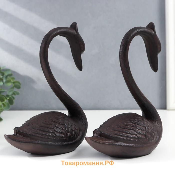 Сувенир чугун "Два лебедя" набор 2 шт 20х8х15 см
