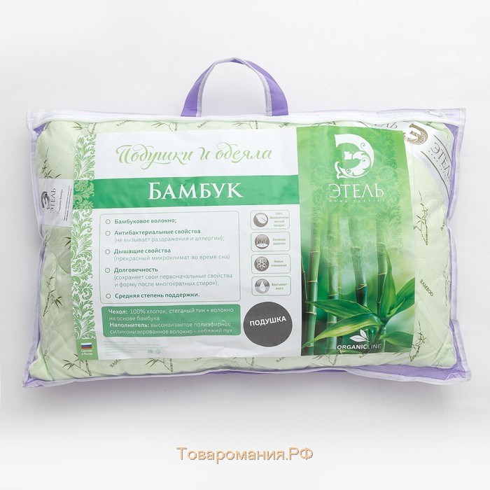 Подушка "" Бамбук 40*60 см, тик