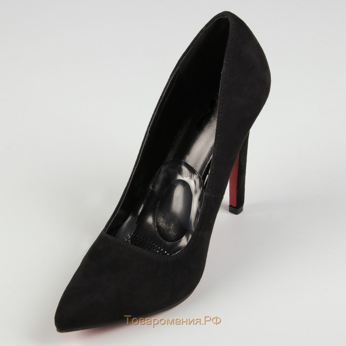 Полустельки для обуви, с протектором, на клеевой основе, силиконовые, 10,5 × 6,5 см, пара, цвет прозрачный