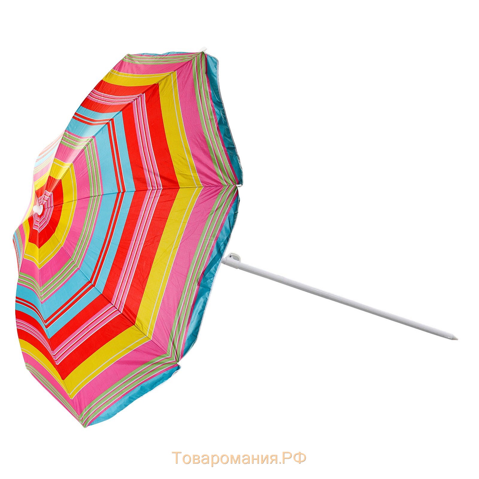 Зонт пляжный Maclay «Модерн», с серебристым покрытием, d=180 cм, h=195 см, цвет МИКС