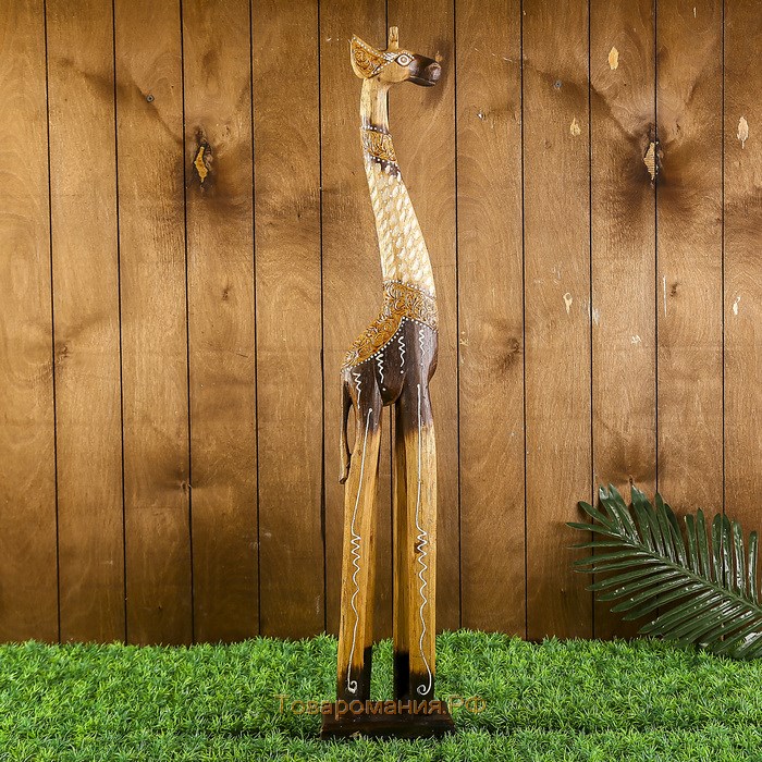 Сувенир дерево "Жираф резной" 80х17х10 см