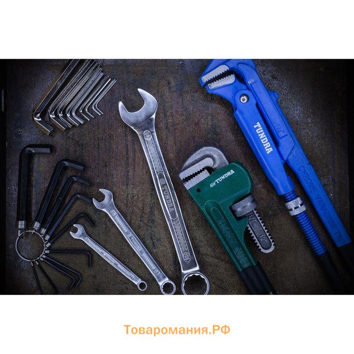 Набор ключей усиленных шестигранных на кольце ТУНДРА, 1.5 - 10 мм, 10 шт.