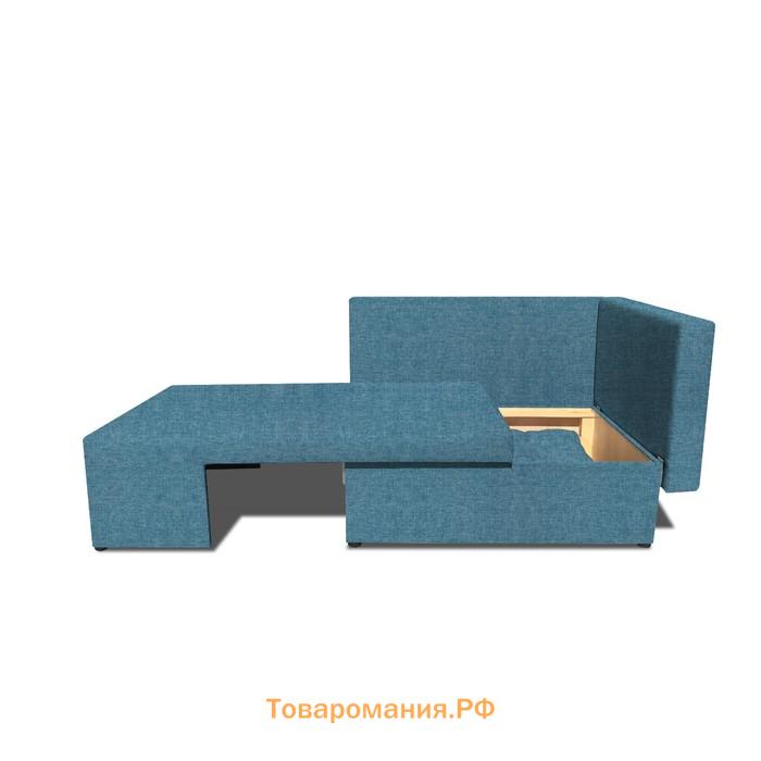 Детский диван «Лежебока», еврокнижка, рогожка savana plus, цвет blue