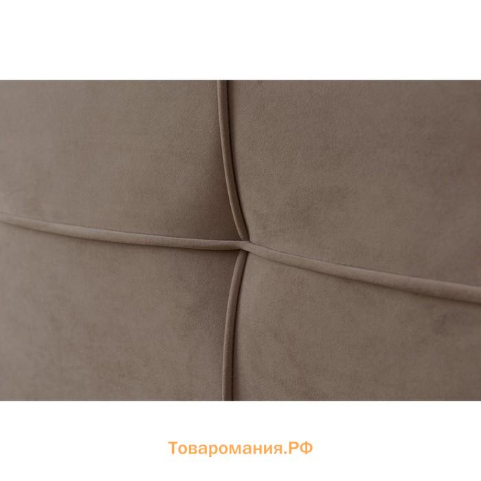 Кровать «Пантеон» без ПМ, 160×200 см, премиум велюр, цвет пески касабланки