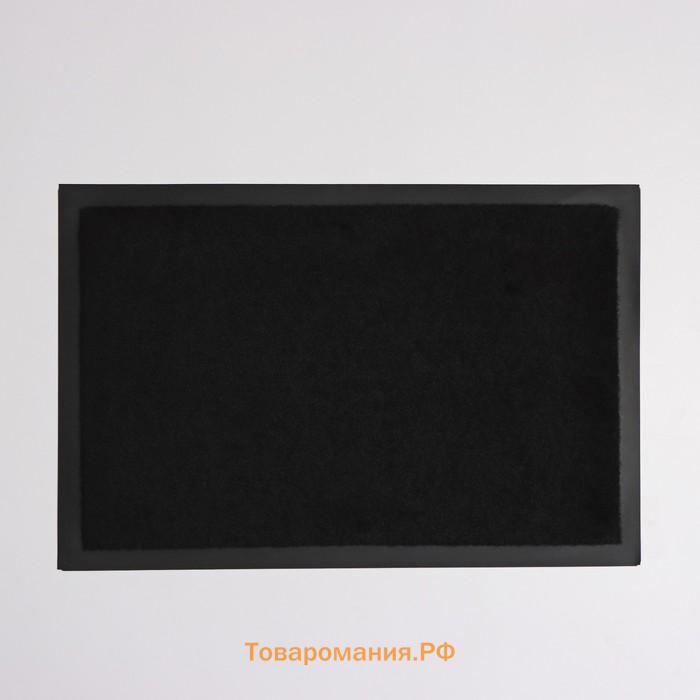 Коврик влаговпитывающий Tuff, 40×60 см, цвет чёрный