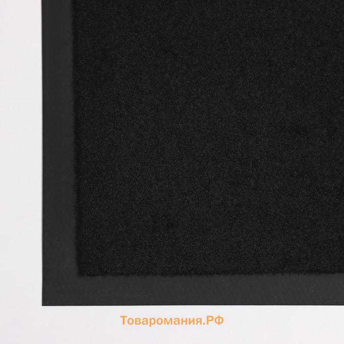 Коврик влаговпитывающий Tuff, 40×60 см, цвет чёрный