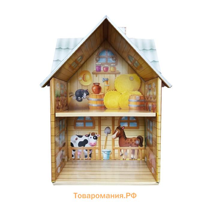 Домик кукольный Десятое Королевство Dream House «Ферма», двухэтажный, быстрая сборка