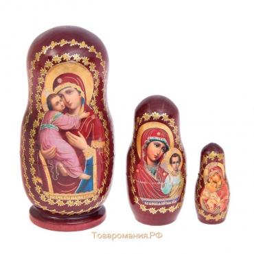 Матрёшка «Православная», 3 кукольная, Владимирская, Казанская, Почаевская