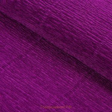 Бумага для упаковки и поделок, Cartotecnica Rossi, гофрированная, фиолетовая, однотонная, двусторонняя, рулон 1 шт., 0,5 х 2,5 м