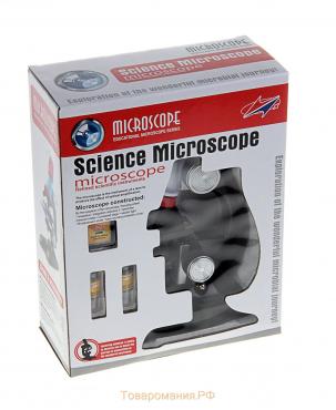 Микроскоп "Юный исследователь", кратность увеличения 1200х, 400х, 100х, с подсветкой
