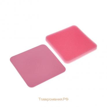 Набор матов для моделирования и сушки цветов из мастики, 9,5×9,5×1,5 см, 2 шт, цвет белый, розовый
