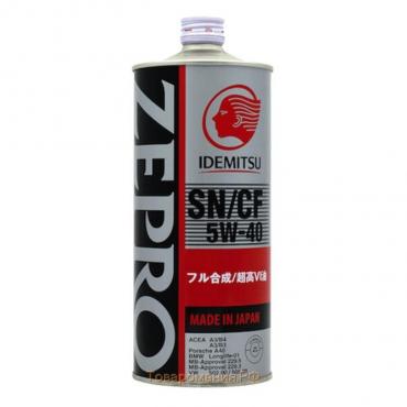 Масло моторное Idemitsu Zepro Euro Spec 5W-40 SN/CF, 1 л