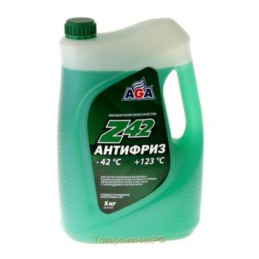 Антифриз готовый AGA -42С/+123С зелёный, 5 кг