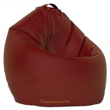 Кресло-мешок «Груша» Позитив, размер XL, диаметр 95 см, высота 125 см, оксфорд, цвет бордовый