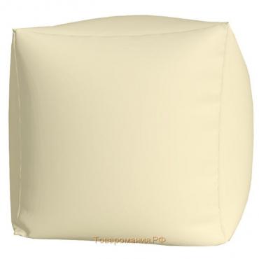 Пуфик Куб 45 см, ткань оксфорд, цвет белый