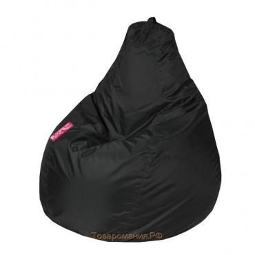 Кресло-мешок «Капля M», диаметр 100 см, высота 140 см, цвет чёрный