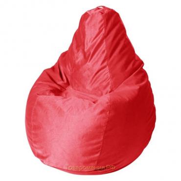 Кресло-мешок «Капля M», диаметр 100 см, высота 140 см, цвет красный