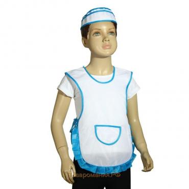 Детский карнавальный костюм «Девочка-продавец», пилотка, фартук, 4-6 лет, рост 110-122 см